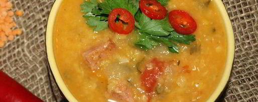 Шаг 4: чечевичной похлебки с сальчичоном