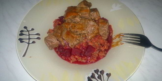 Рецепт чечевичной похлебки со свеклой, луком и горчицей