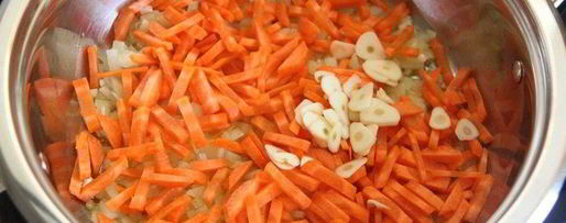 Шаг 3: чечевично-тыквенной похлебка