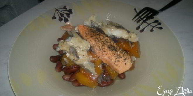 Рецепт фасолевой похлебки с рыбным миксом и овощами