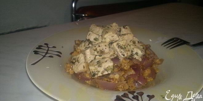 Рецепт густой чечевичной похлебки с луком и горчицей и тушеная свинина по-деревенски