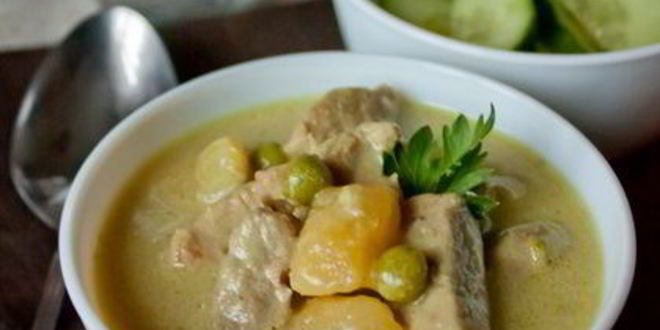 Рецепт густой похлебки из баранины в кокосовом молоке