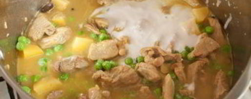 Шаг 6: густой похлебки из баранины в кокосовом молоке