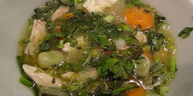 Рецепт куриной похлебки с овощами