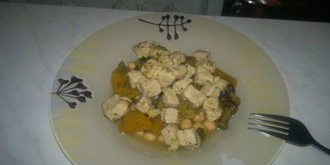 Рецепт нутовой похлебки со свининой и тыквой