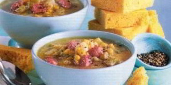 Рецепт похлебки из бекона и кукурузы