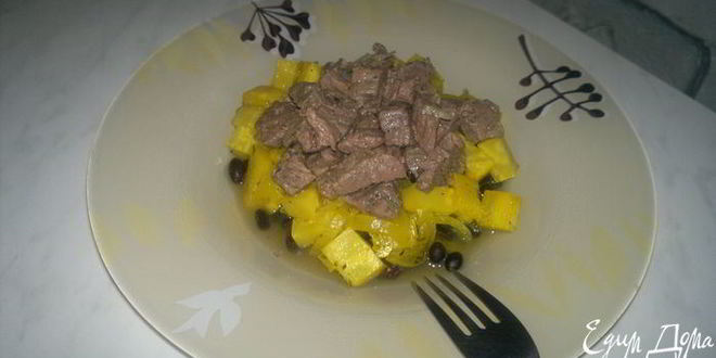 Рецепт похлебки из черной фасоли с корнем сельдерея и ананасом, говядина в насыщенном бульоне