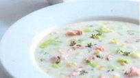 Рецепт Похлебки из лосося, порея и кукурузы