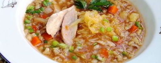 Шаг 5: похлебки из перловой крупы с индейкой