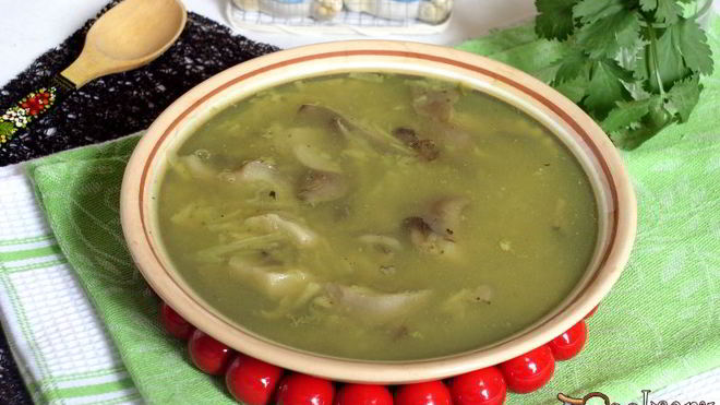 Рецепт Похлебки по-Михайлову из вешенок и картофеля