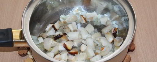 Шаг 1: похлебки с тыквой, грибами и булгуром