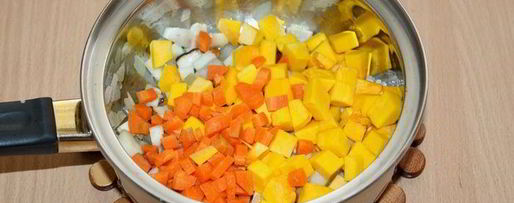 Шаг 3: похлебки с тыквой, грибами и булгуром