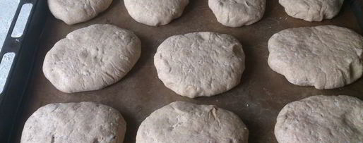 Шаг 6: пшенично-ржаных лепешки