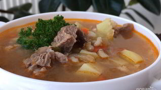 Рецепт Домашнего рассольника с перловой крупой