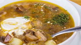 Рецепт Нежного грибного рассольника