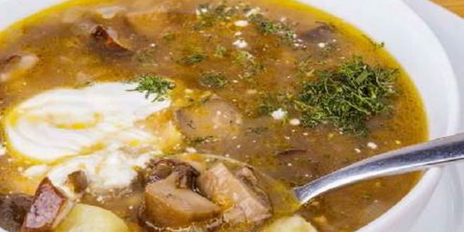 Рецепт нежного грибного рассольника