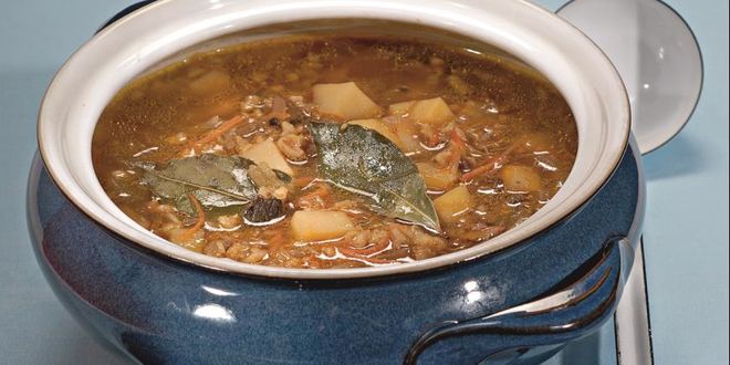 Рецепт овощного рассольника с грибами