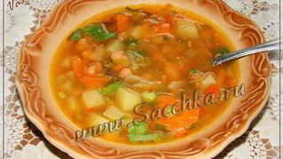 Рецепт Постного рассольника с фасолью