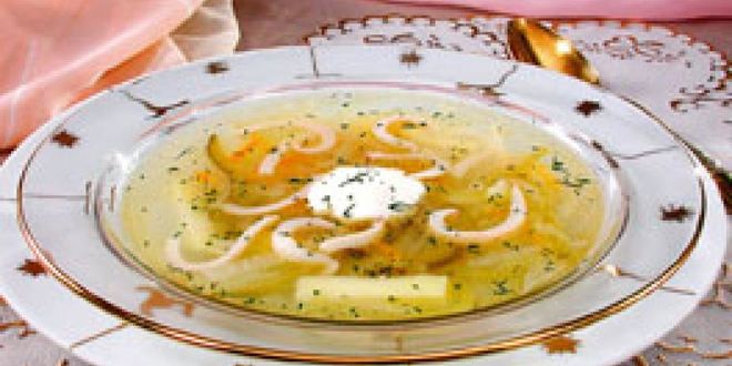 Рецепт рассольника домашнего с кальмарами