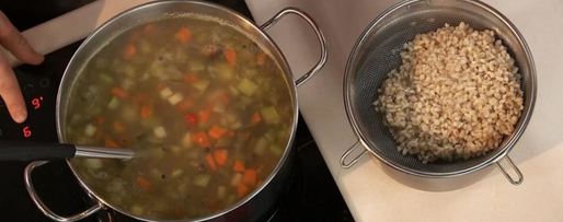 Шаг 6: рассольника из глазного мускула с потрошками