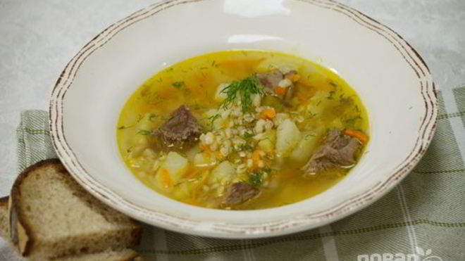 Рецепт Рассольника классического с перловкой