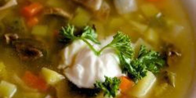Рецепт рассольника на грибном бульоне