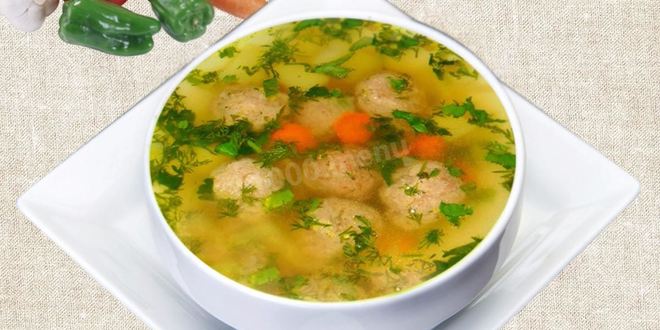 Рецепт рассольника с фрикадельками из белуги