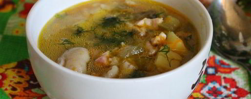 Шаг 7: рассольника с маслятами и ветчиной