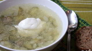 Рецепт Рассольника с перловкой без мяса