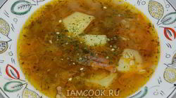 Рецепт Рассольника с перловкой и говядиной