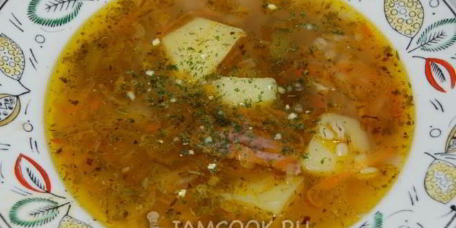 Рецепт рассольника с перловкой и говядиной