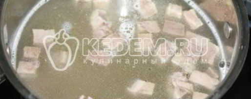 Шаг 6: рассольника с рисом и языком