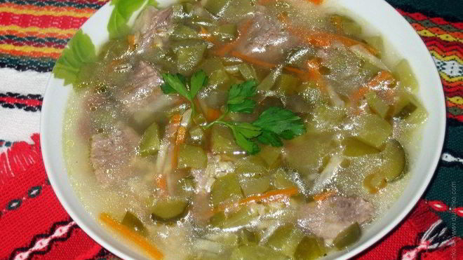 Рецепт Рассольника с сельдереем