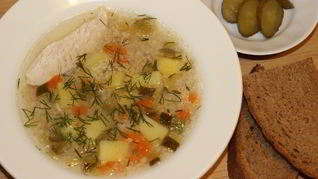 Рецепт Рассольника с ячневой крупой