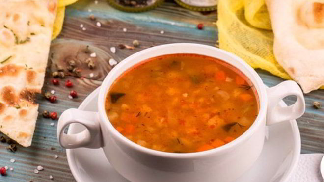 Рецепт Вегетарианского рассольника с фасолью