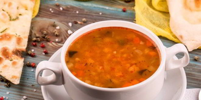 Рецепт вегетарианского рассольника с фасолью