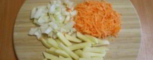 Шаг 1: рыбного супа с вермишелью