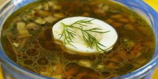 Рецепт легких щей с крапивой