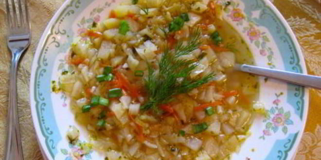 Рецепт постных щей со свежей капустой