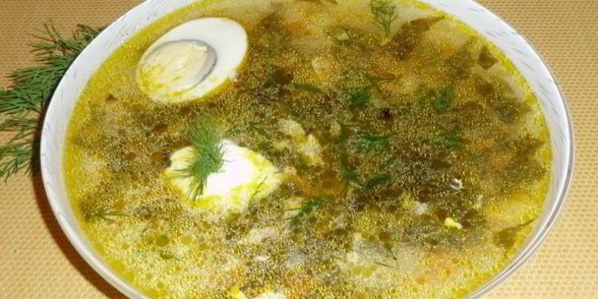 Рецепт щей из консервированного щавеля