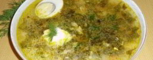 Шаг 7: щей из консервированного щавеля