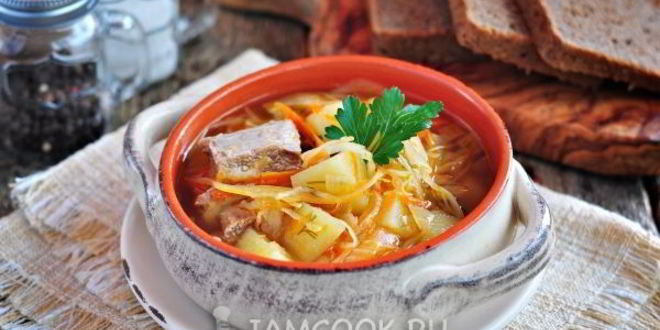 Рецепт щей из квашеной капусты с говядиной