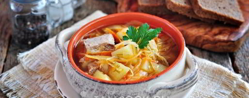 Шаг 8: щей из квашеной капусты с говядиной