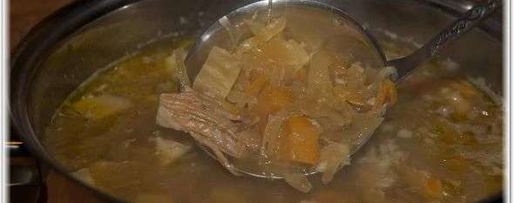 Шаг 28: щей из квашеной капусты со свининой