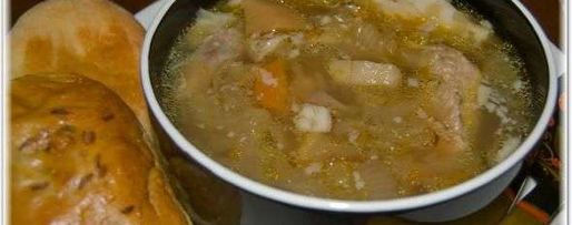 Шаг 30: щей из квашеной капусты со свининой