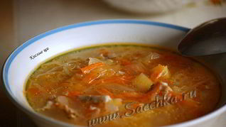 Рецепт Щей из квашеной капусты томленые