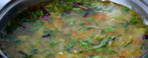 Шаг 6: щей из молодой капусты на курином бульоне