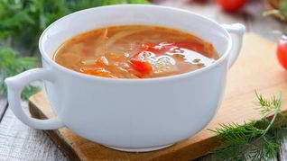 Рецепт Щей из молодой капусты с помидорами