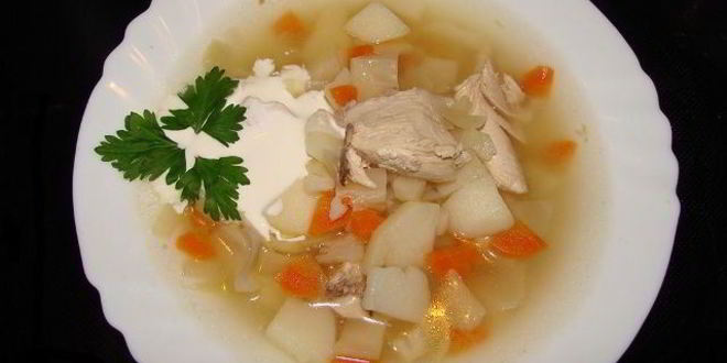 Рецепт щей из свежей капусты на курином бульоне