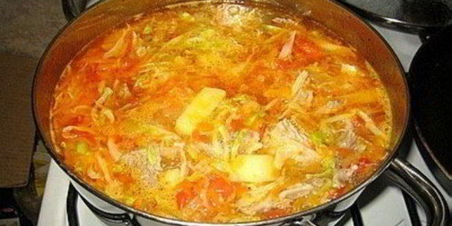 Рецепт щей на курином бульоне с капустой